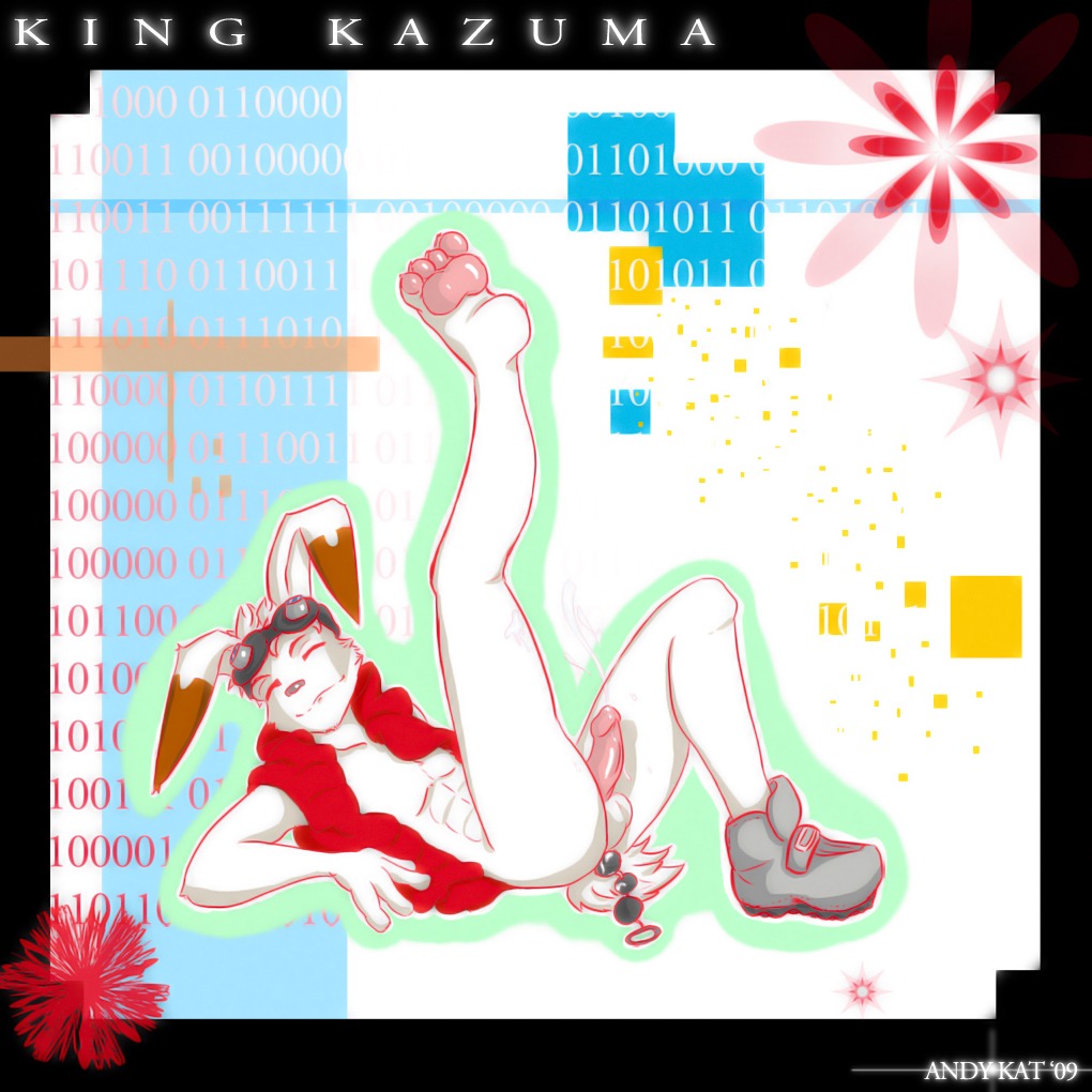 1:1 anal anal_beads anal_beads_in_ass anal_penetration anthro anus balls bodily_fluids butt cum e621 erection feet genital_fluids genitals hindpaw king_kazma kolossal lagomorph leporid male mammal nude object_in_ass paws penetration penis plantigrade rabbit sex_toy sex_toy_in_ass sex_toy_insertion solo summer_wars toes