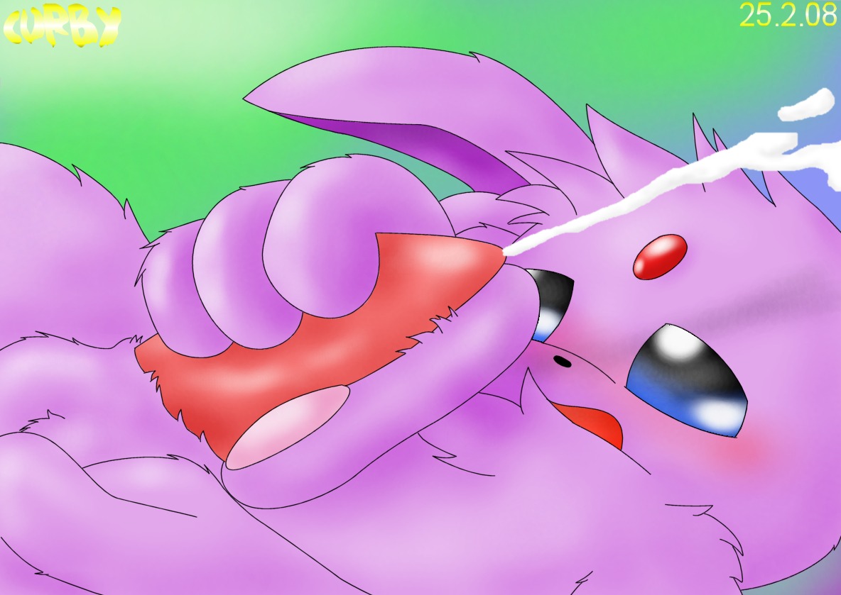 2008 color curby eeveelution espeon feral fur furry male male_only nintendo pokemon pokemon_(species) rule34 solo