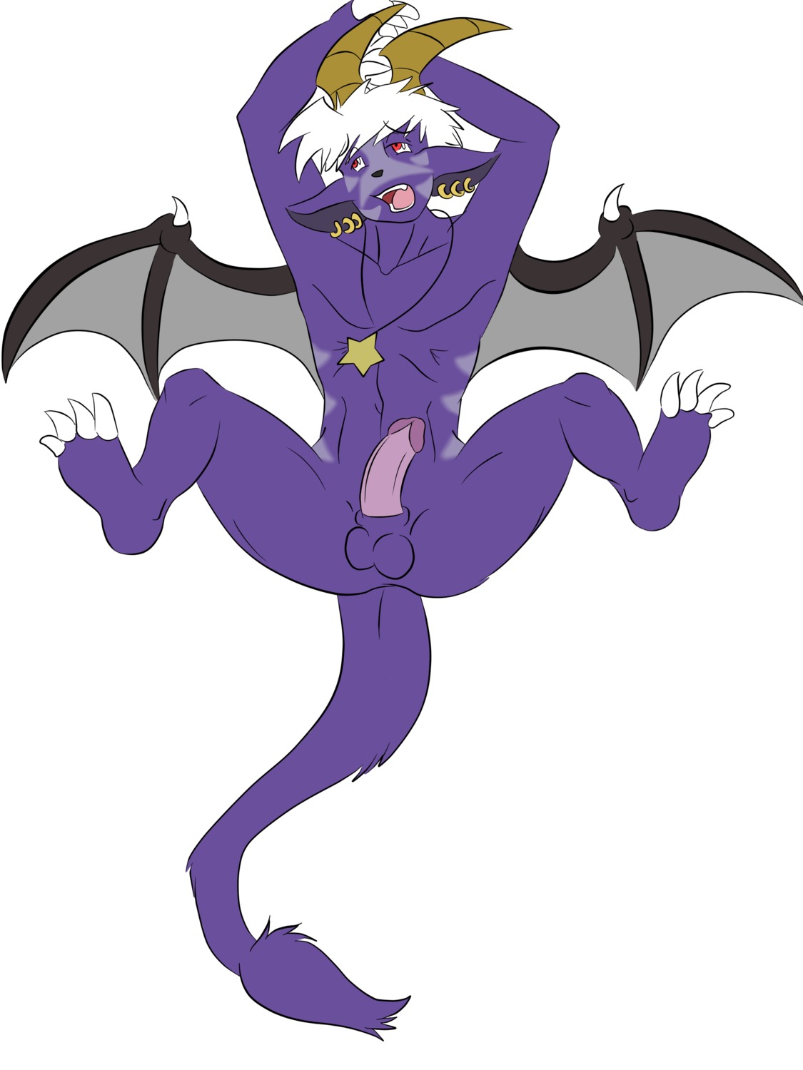 buwaro_elexion demon furry horns male male_only nude rule34 slightly_damned solo tagme webcomic