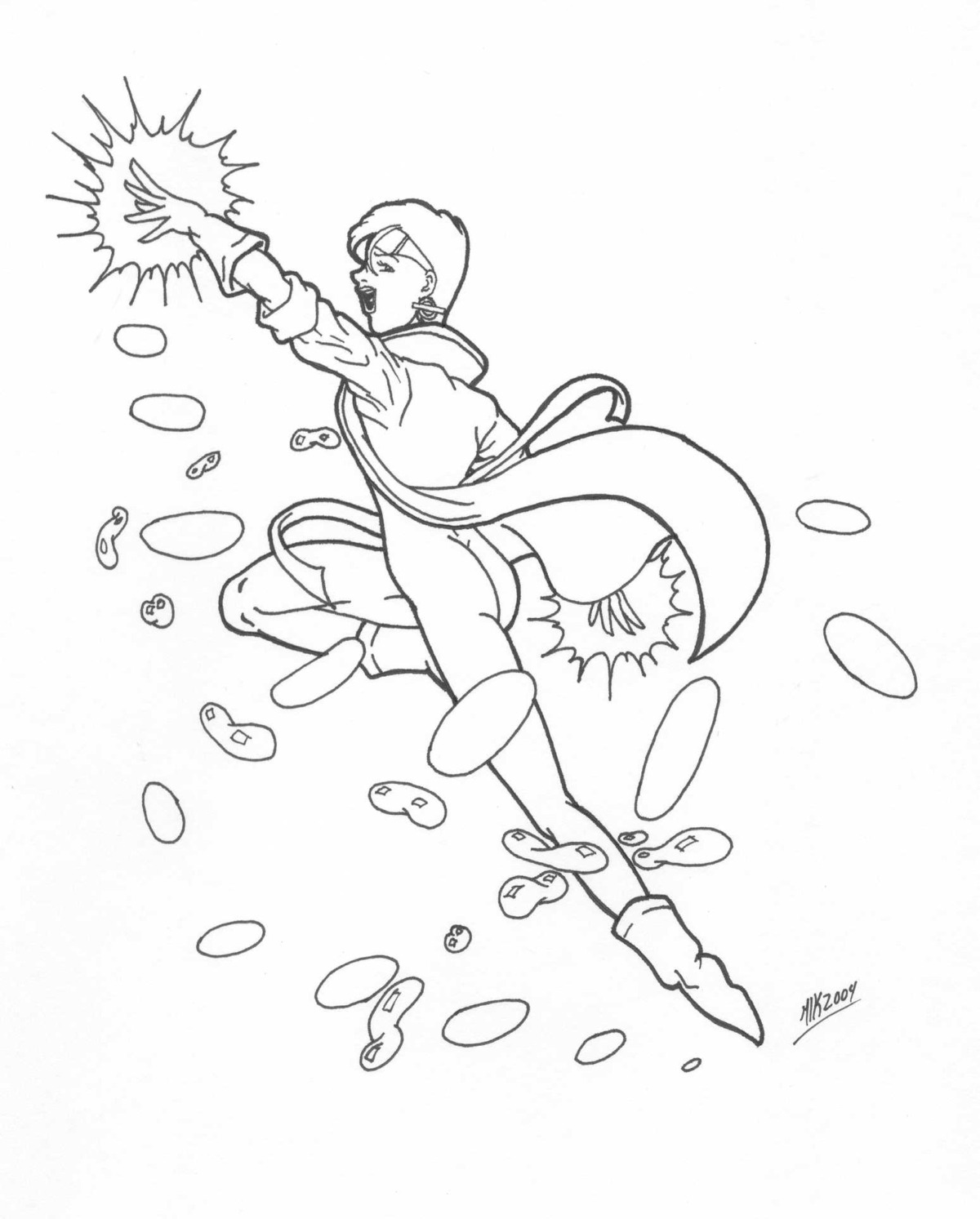 1girls asian female female_only jubilee kyle_twilight marvel marvel_comics monochrome rule34 solo straight_hair tagme x-men