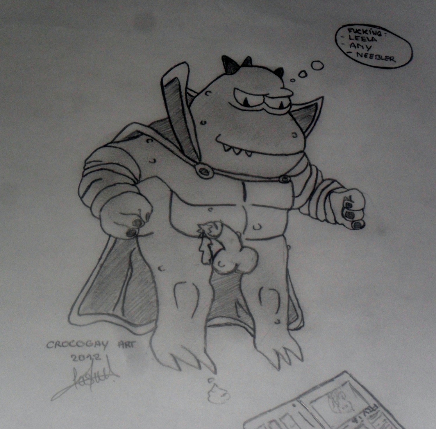 absurd_res alien avian bodily_fluids comedy_central cum e621 erection futurama genital_fluids genitals hi_res humanoid_genitalia humanoid_penis lrrr_(futurama) male omicronian penis solo unknown_artist