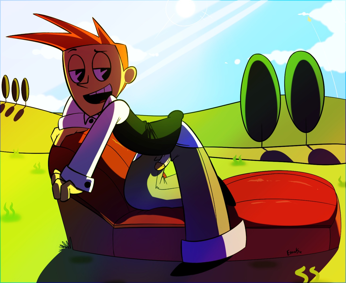 1boy brad_carbunkle male male_only my_life_as_a_teenage_robot rule34 smooth_skin solo