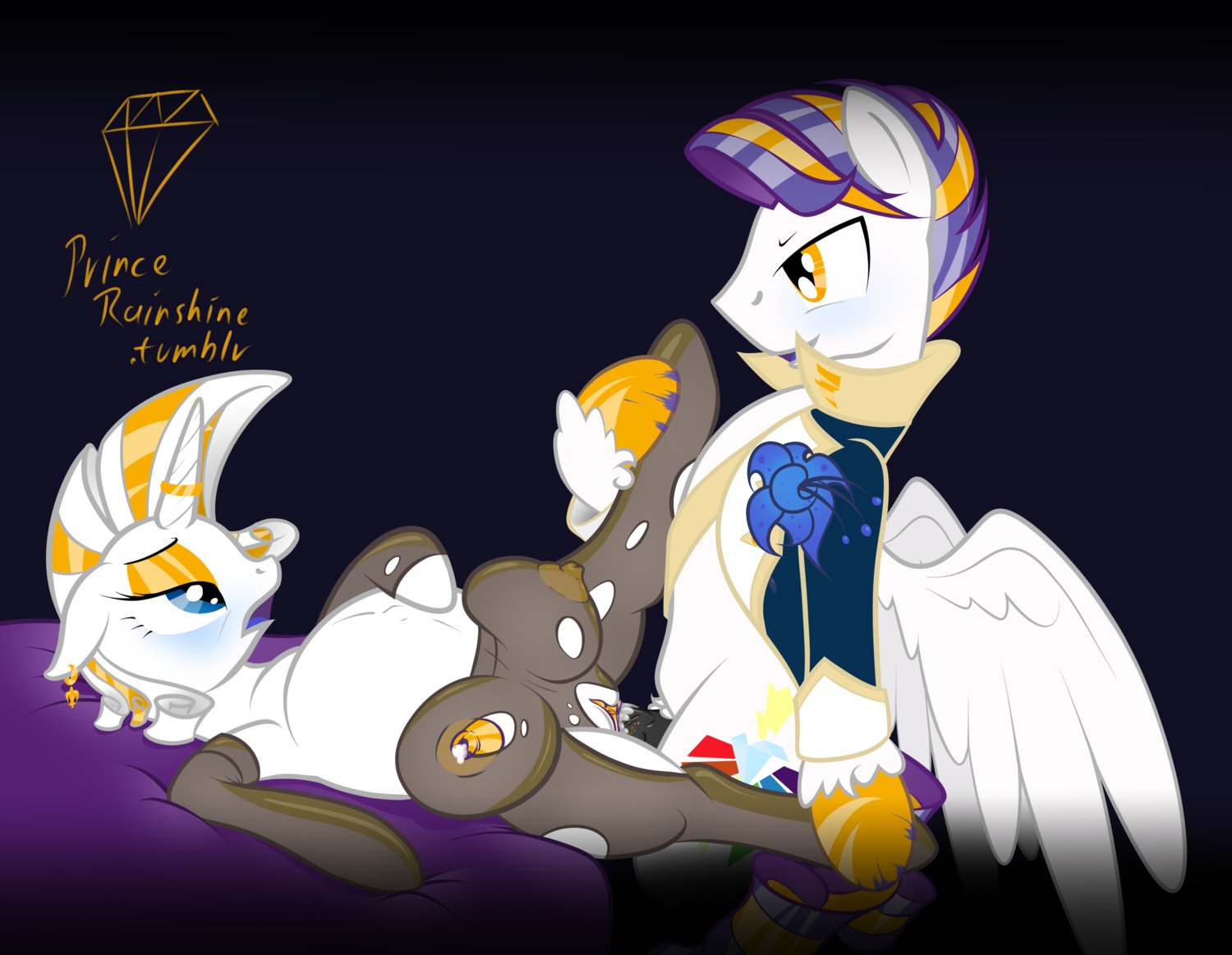 2013 absurd_res amber_eyes blue_eyes blush bodily_fluids cum duo e621 english_text equid equine eyeshadow fan_character feathered_wings feathers female feral from_front_position genital_fluids hair hasbro heart_of_platinum_(oc) hi_res horn inbreeding incest_(lore) lactating lying makeup male male/female mammal mature_female missionary_position mother_(lore) mother_and_child_(lore) mother_and_son_(lore) multicolored_hair my_little_pony mythological_creature mythological_equine mythology on_back parent_(lore) parent_and_child_(lore) parent_and_son_(lore) pegasus pregnant prince_rainshine_(oc) sex signature simple_background son_(lore) spread_legs spreading taharon teats text two_tone_hair unicorn wings