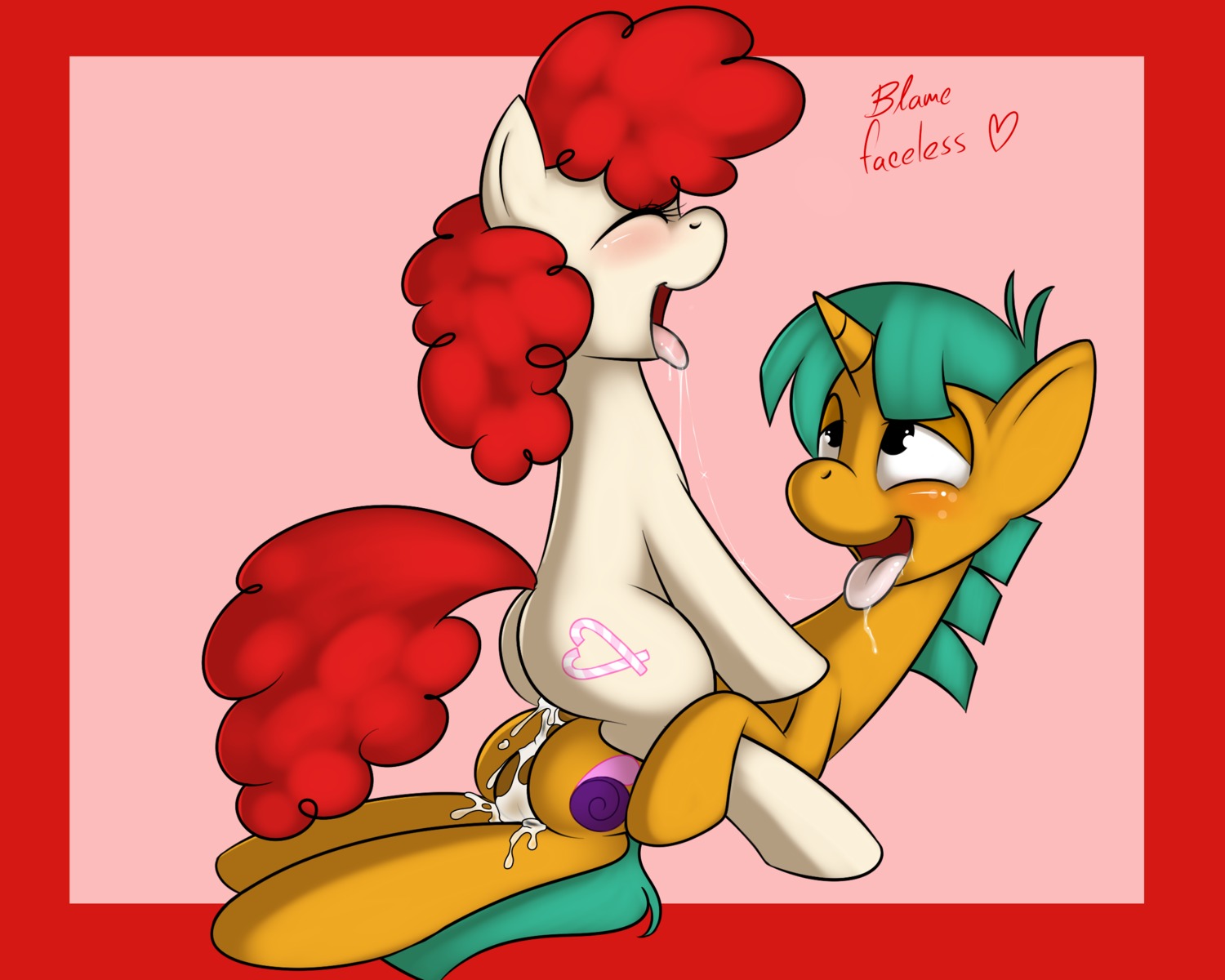 color female friendship_is_magic kloudmutt male my_little_pony rule34 snails_(mlp) straight_hair twist_(mlp)