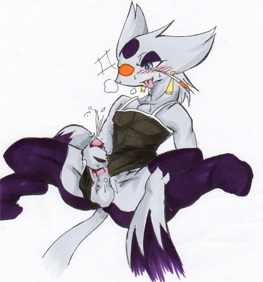 anthro balls blush clothes color fur furry handjob male male_only masturbation mienshao penis pokemon rule34 sitting solo tagme testicles