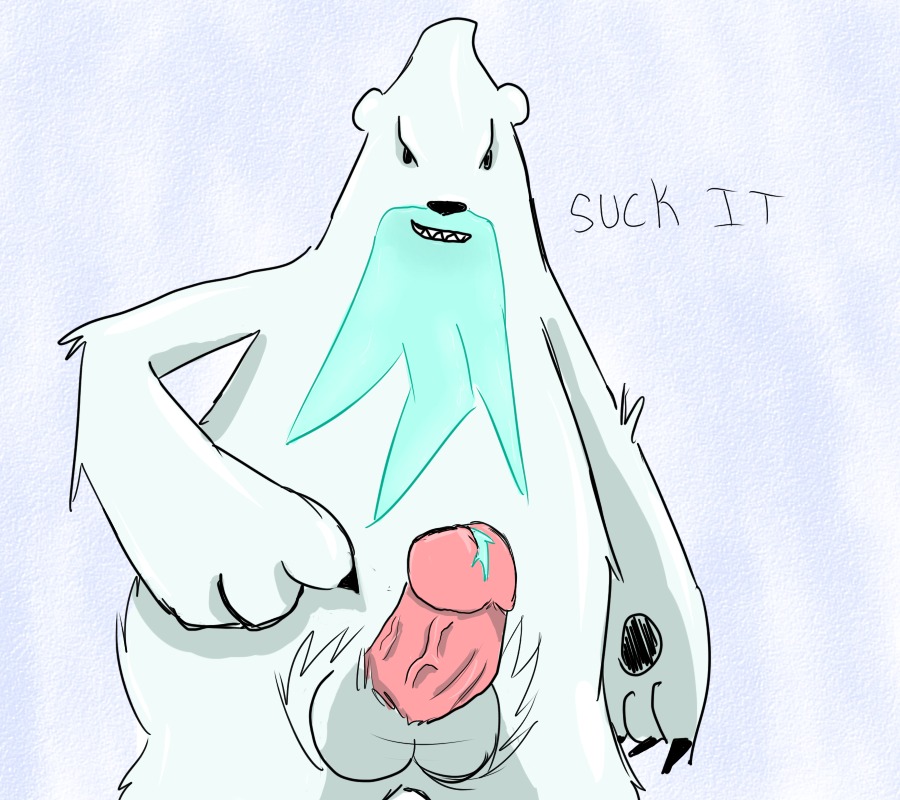 balls beartic color front_view fur male male_only nude penis pokemon rule34 solo tagme testicles