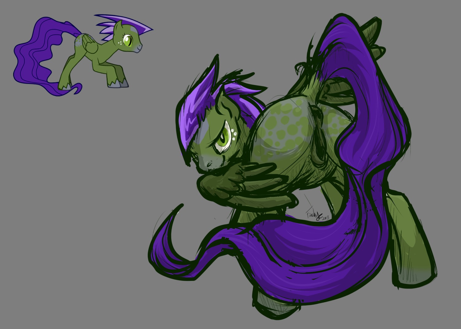 2013 alpha_channel ass_up butt cutie_mark e621 equid equine fan_character feathered_wings feathers female feral freckles fur genitals green_body green_eyes green_fur hair hasbro hi_res looking_at_viewer looking_back mamaglider mammal my_little_pony mythological_creature mythological_equine mythology pegasus pinup pose presenting presenting_hindquarters purple_hair raised_tail simple_background sketch solo tail transparent_background vulva wings