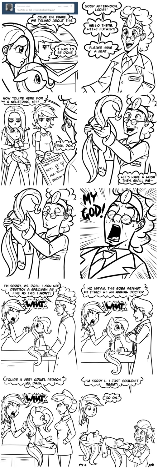 2012 absurd_res after_sex alternate_species animal_genitalia animal_penis ask_blog black_and_white blush bodily_fluids breasts car clothing collar comic crossgender cum cum_drip cum_on_clothing cum_on_face cum_on_neck cumshot cutie_mark dialogue doctor doctor_fauna_(mlp) dripping driving e621 ejaculation english_text equid equine equine_genitalia equine_penis erection eyewear feathered_wings feathers fellatio female feral flaccid fluttershy_(mlp) friendship_is_magic genital_fluids genitals glasses greeting group gynomorph hair half-erect hasbro hi_res human humanized inside_car inside_vehicle intersex long_hair male mammal medical megasweet monochrome my_little_pony mythological_creature mythological_equine mythology nurse_redheart_(mlp) open_mouth oral orgasm patient pegasus penile penis pinkie_pie_(mlp) question_mark rainbow_dash_(mlp) sex shocked sweat tail tears text tumblr unprofessional_behavior vehicle wings yelling