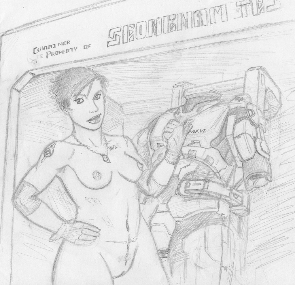 1girls armor breasts dog_tags female female_spartan_(halo) greyscale halo_(game) halo_(series) korblborp maria-062 monochrome nude pussy rule34 short_hair sketch solo spartan_(halo) tattoo toned