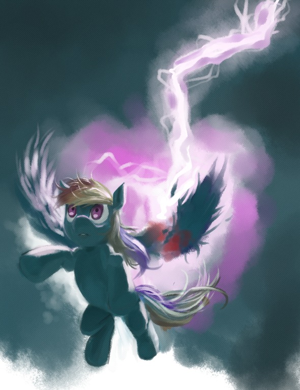 blood blue_body blue_feathers blue_fur bodily_fluids cloud detailed detailed_background e621 electricity equid equine feathered_wings feathers female feral friendship_is_magic fur hair hasbro lightning mammal multicolored_hair my_little_pony mythological_creature mythological_equine mythology ottanta outside pegasus quadruped rainbow_dash_(mlp) rainbow_hair red_eyes sky solo tail toony wings