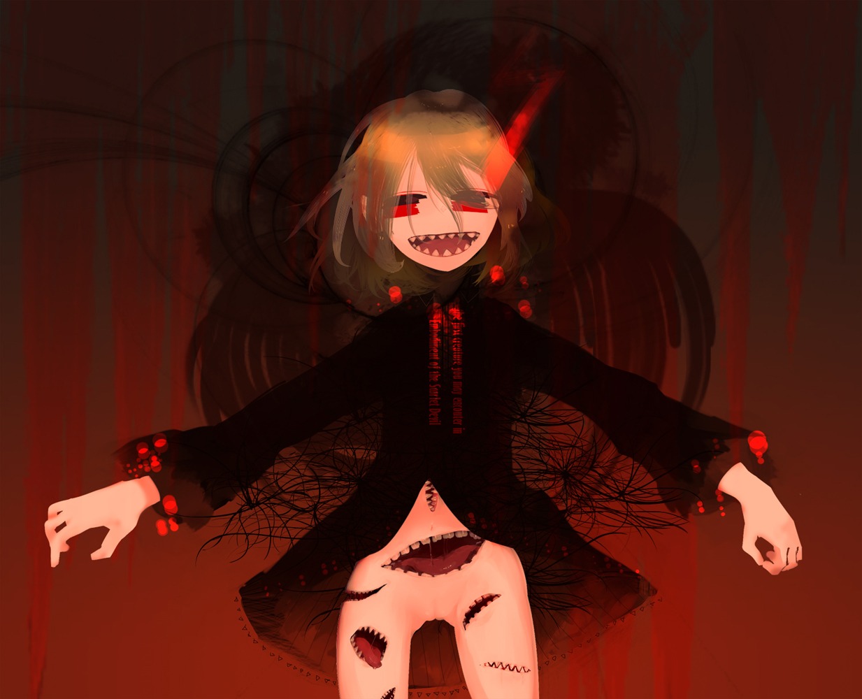 female nightmare_fuel rule34 rumia scary tagme touhou