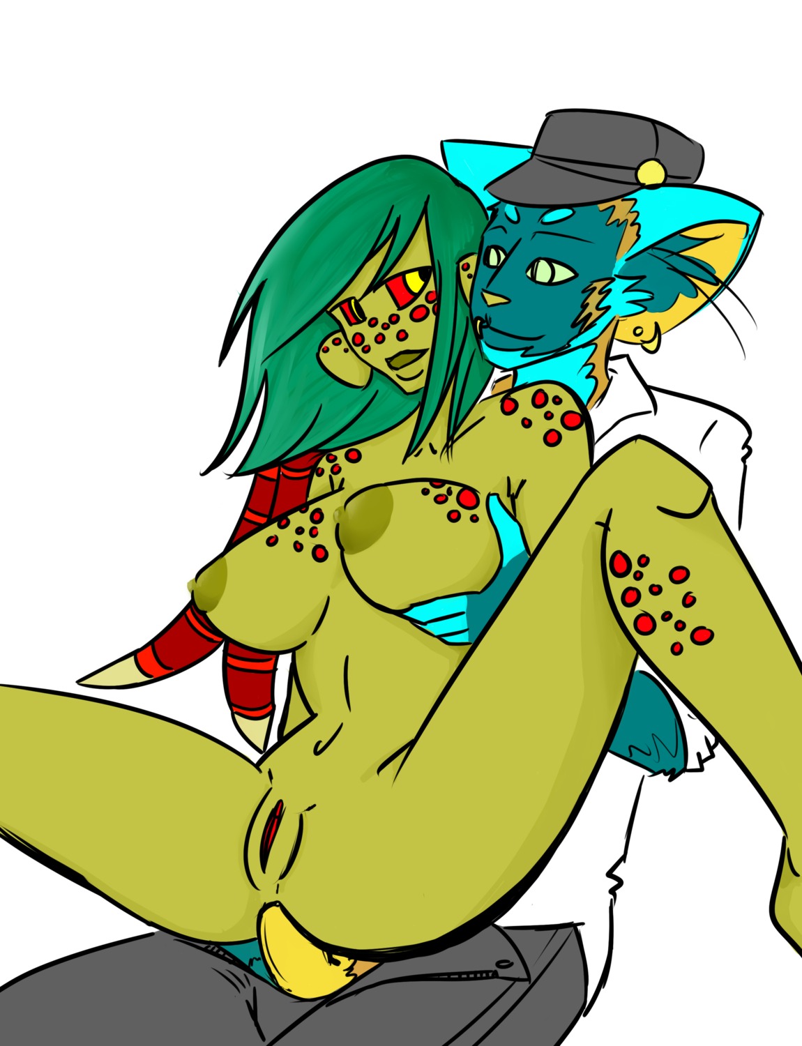 absurd_res alien anal anthro bullsquid danny_(psytrin) dr_emery duo e621 felid female half-life hi_res male male/female mammal nooch sex valve valve_corporation vortigaunt