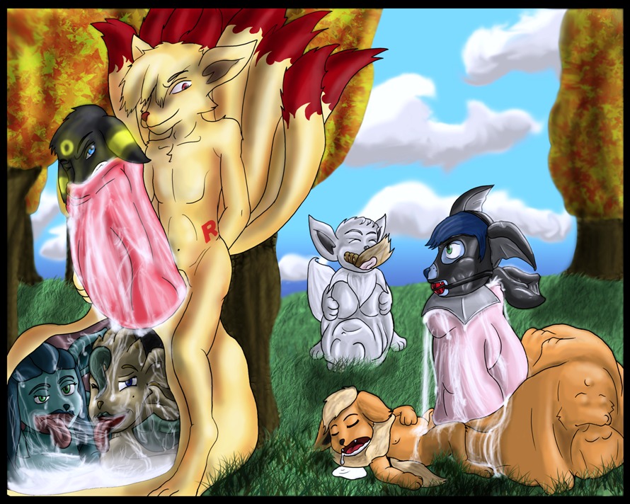 ambiguous_gender anthro anthro_only balls canine cock_vore cum eevee eeveelution espeon female flareon fur furry_tail generation_1_pokemon generation_2_pokemon generation_4_pokemon glaceon inside_balls inside_penis leafeon male multi_tail ninetales penis pokemon pokemon_(species) pokemon_dppt pokemon_gsc pokemon_rgby rule34 tail tails umbreon vaporeon vore
