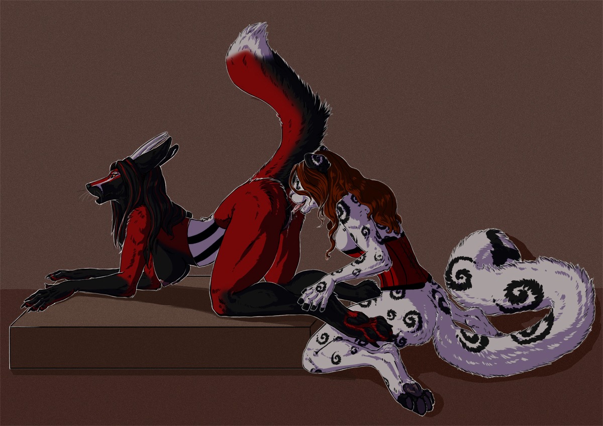 2012 all_fours anthro ass_up bodily_fluids breasts canid canine clothing corset cunnilingus duo e621 felid female female/female fox genital_fluids genitals interspecies leopard licking lingerie lying mammal nasiri nose_to_anus nude on_front oral pantherine raised_tail raitsh_(character) sex side_boob snow_leopard tail tongue tongue_out topwear vaginal vaginal_fluids vulva winterbalg