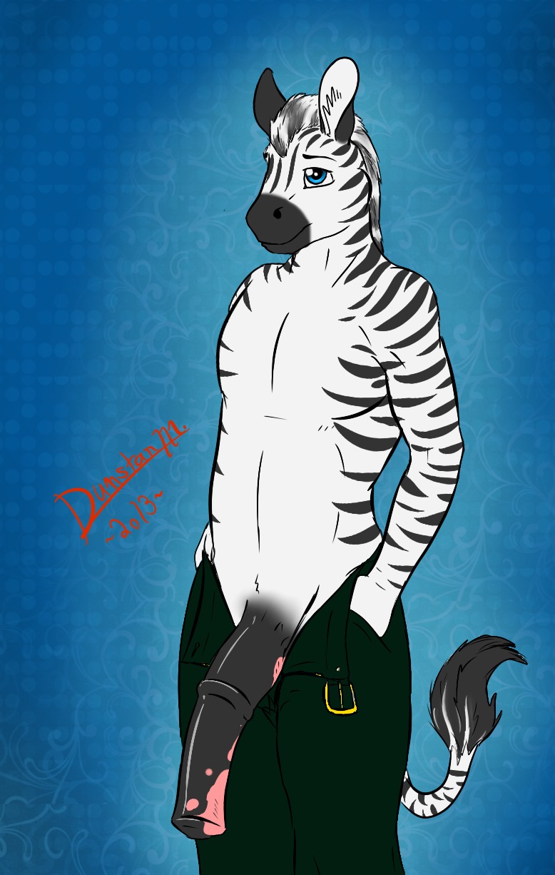 abstract_background animal_genitalia animal_penis anthro big_penis blue_background blue_eyes bottomwear clothed clothing dunstanmarshall e621 equid equine equine_genitalia equine_penis flaccid genitals haefen hi_res huge_penis male mammal open_bottomwear open_clothing open_pants pants partially_clothed penis simple_background solo stripes zebra