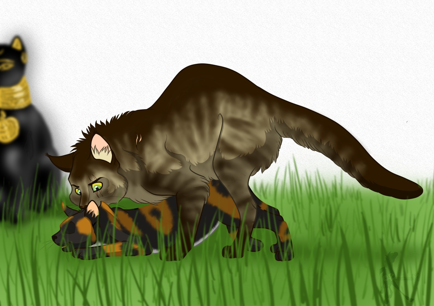 absurd_res all_fours ass_up digitigrade doggystyle domestic_cat dominant duo e621 eyes_closed faithandfreedom felid feline felis female female_penetrated feral feral_on_feral from_behind_position grass hi_res khaldun larger_dom larger_male male male/female male_penetrating male_penetrating_female mammal mounting penetration plant rough_sex rounded_back sex side_view size_difference smaller_female smaller_penetrated