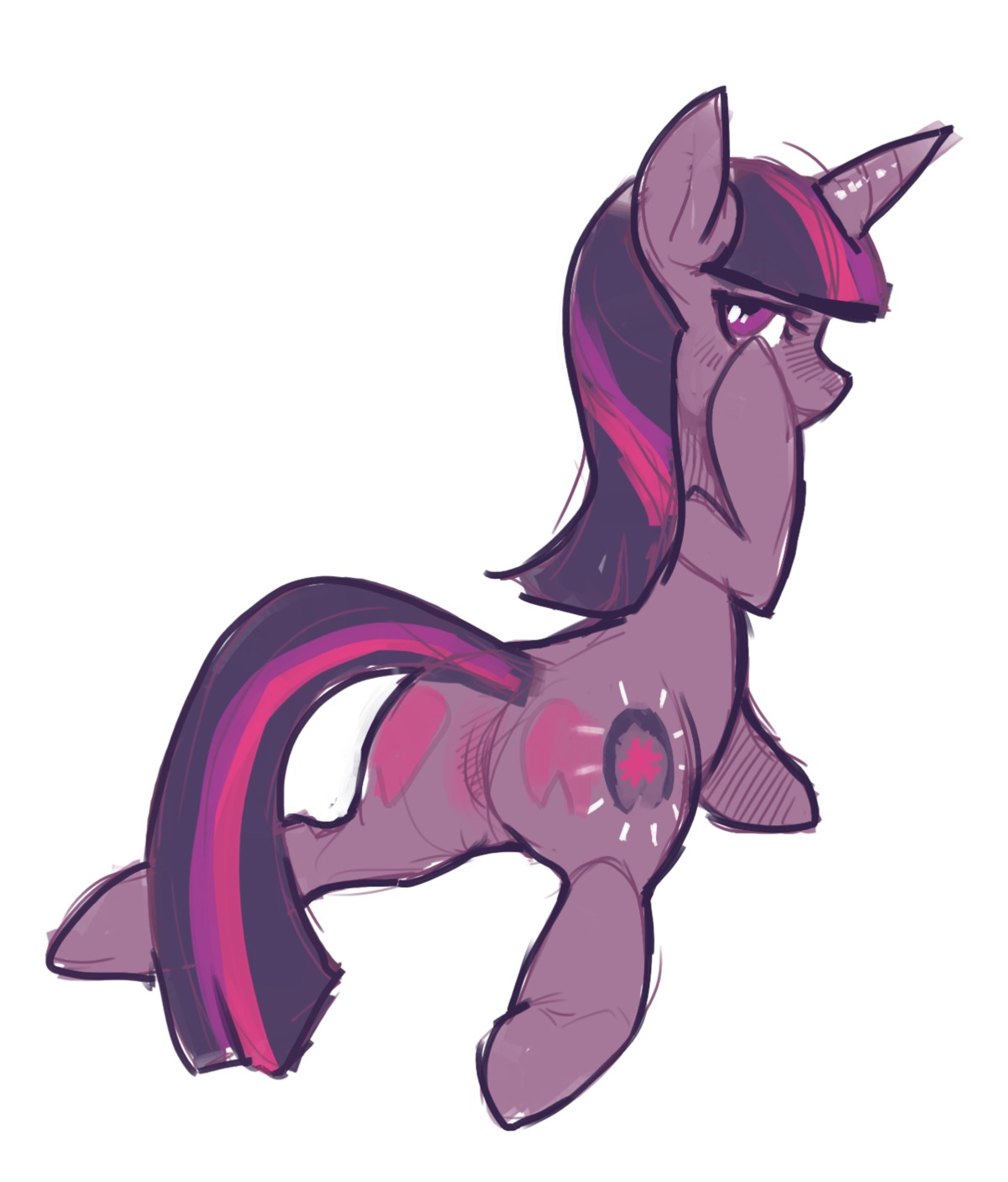 equine female feral friendship_is_magic my_little_pony purple_hair purplekecleon rule34 straight_hair tagme twilight_sparkle_(mlp) unicorn