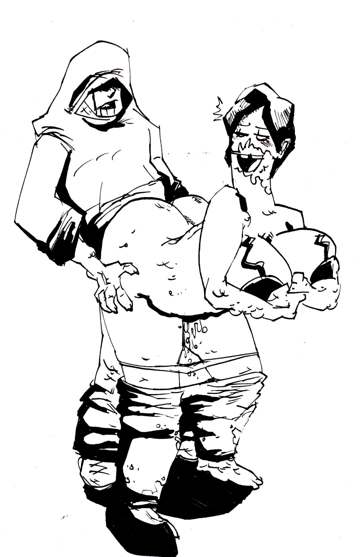 1boy 1girls 2d female female_focus female_with_face_unlike_mammal hunter_(left_4_dead) infected left_4_dead_(series) left_4_dead_2 male male_focus marzano nightmare_husbando nightmare_waifu rule34 sex spitter_(left_4_dead) straight tagme valve video_game_character zombie zombie_boy zombie_girl