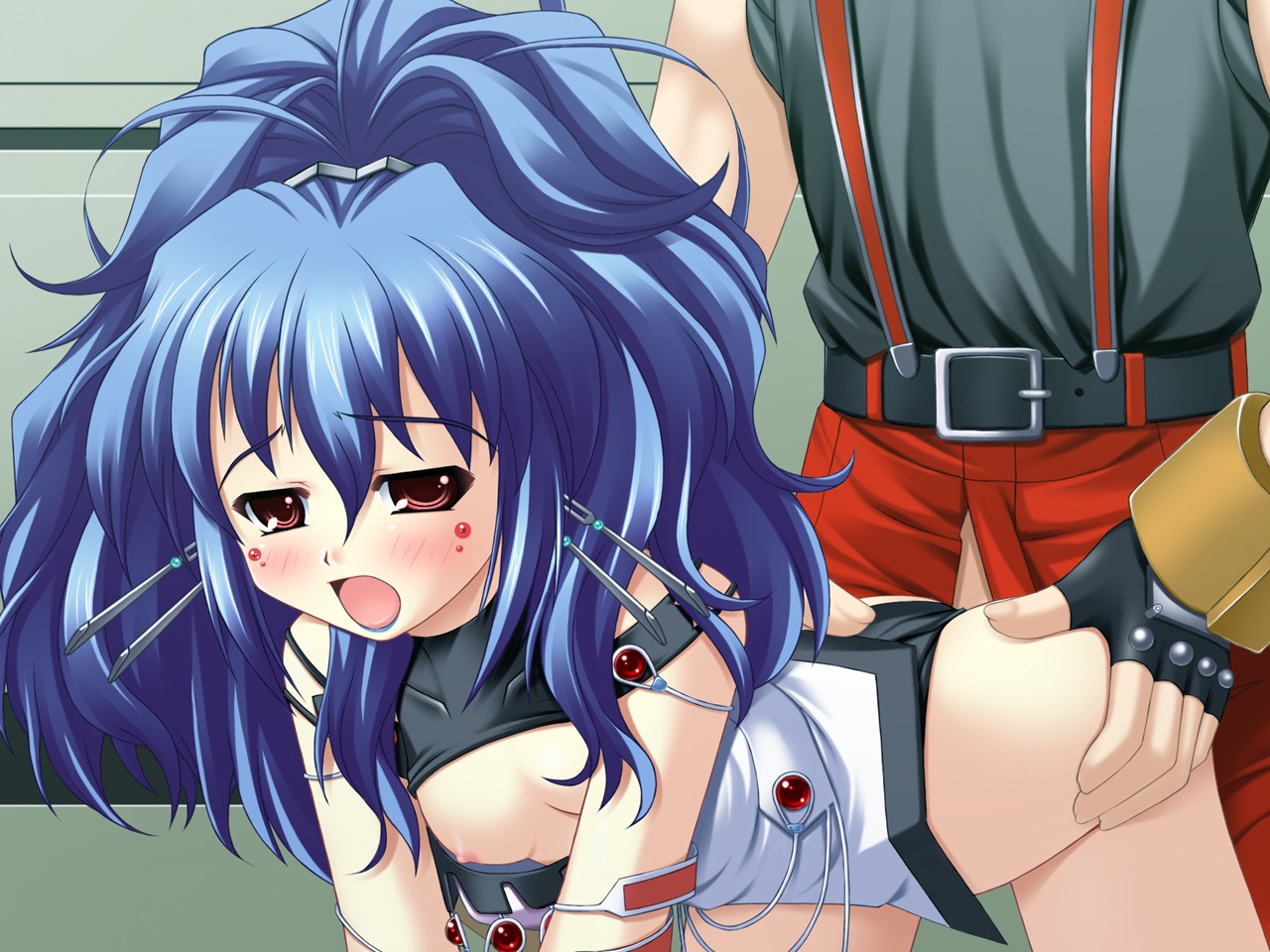 alfimi female kyosuke_nanbu marking_below_eyes rule34 super_robot_wars tagme