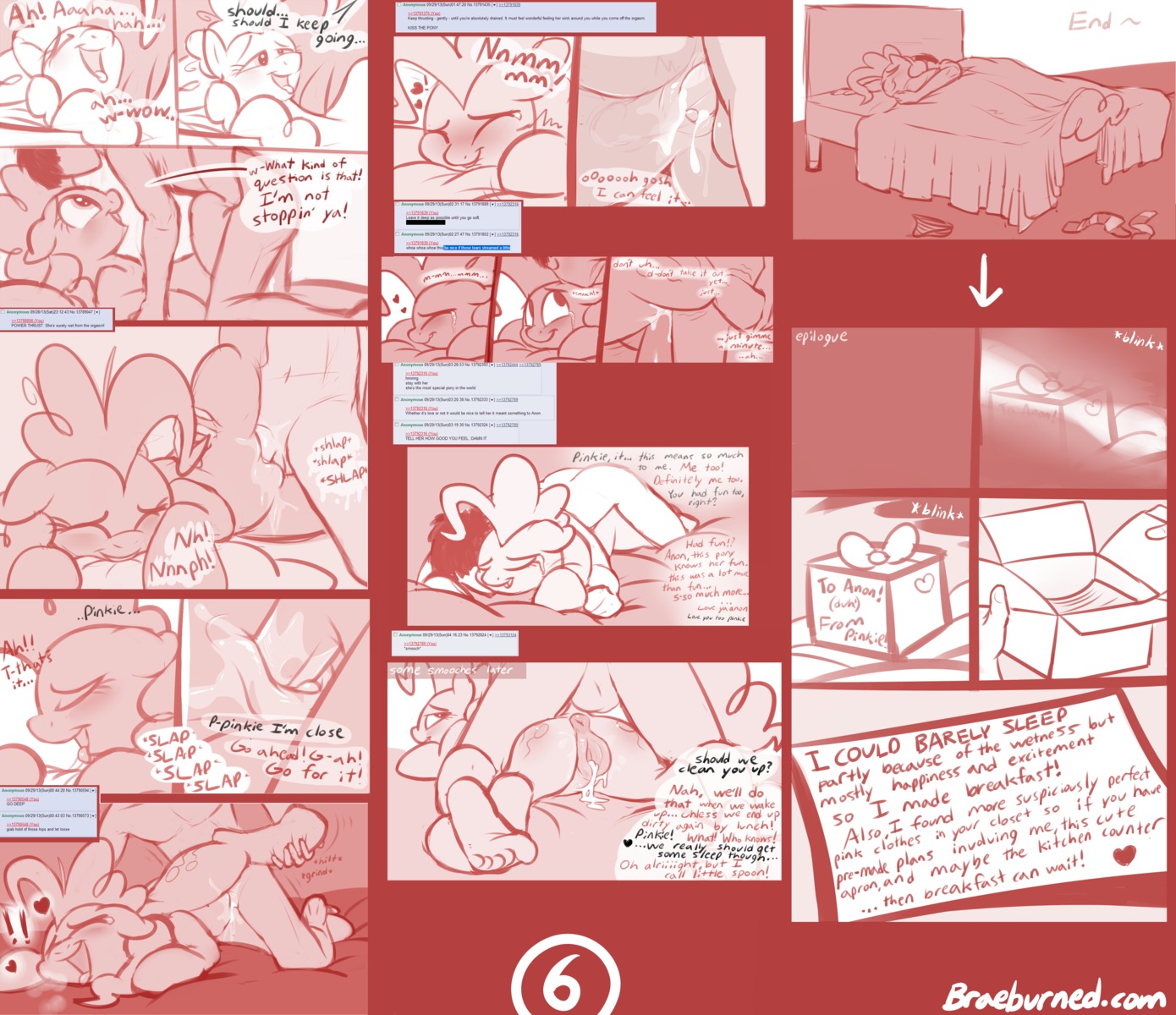 2013 absurd_res bed bestiality blush bodily_fluids braeburned comic cum cum_in_vagina cum_inside cutie_mark dialogue digital_media_(artwork) duo e621 earth_pony english_text equid equine erection eyes_closed female female_on_human female_penetrated feral feral_penetrated friendship_is_magic furniture genital_fluids genitals gift hasbro heart_symbol hi_res horse human human_on_feral human_penetrating human_penetrating_feral interspecies looking_pleasured male male/female male_on_feral male_penetrating male_penetrating_female mammal monochrome multiple_scenes my_little_pony nude open_mouth open_smile penetration penile penile_penetration penis penis_in_vagina pinkie_pie_(mlp) pony sex sleeping smile tears text url vaginal vaginal_penetration vulva
