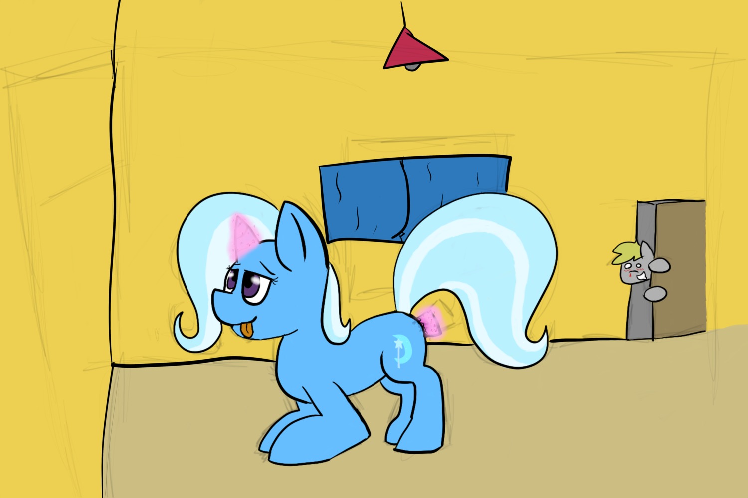 2013 3:2 absurd_res blood blue_body blue_fur blush bodily_fluids cutie_mark dildo duo e621 equid equine female feral friendship_is_magic fur hair hasbro hi_res horn magic mammal masturbation multicolored_hair my_little_pony mythological_creature mythological_equine mythology nosebleed penetration purple_eyes quadruped sex_toy tail toying_self trixie_(mlp) two_tone_hair unicorn vaginal vaginal_masturbation voyeur yvun