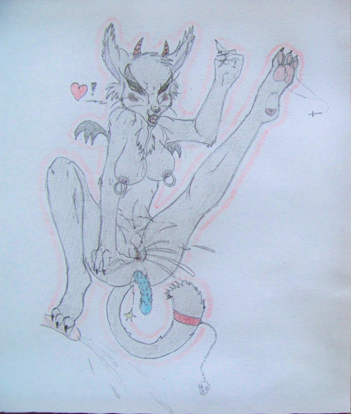 3_toes absurd_res anal anal_masturbation anal_orgasm anal_penetration anthro black_nose blush bodily_fluids breasts claws cross demon dildo domestic_cat drooling e621 ejaculation english_text fangs feet felid feline felis female foot_fetish foot_play fur genital_fluids genitals gimmeyourallmoney! grey_body grey_fur hair hands-free heart_symbol hi_res horn humanoid_hands mammal masochism masturbation nipple_piercing nipples orgasm pain pawpads penetration piercing pubes red_eyes saliva sex_toy smile solo spiky_hair tail teeth text toe_claws toes vaginal_fluids vaginal_squirting vulva whiskers wings
