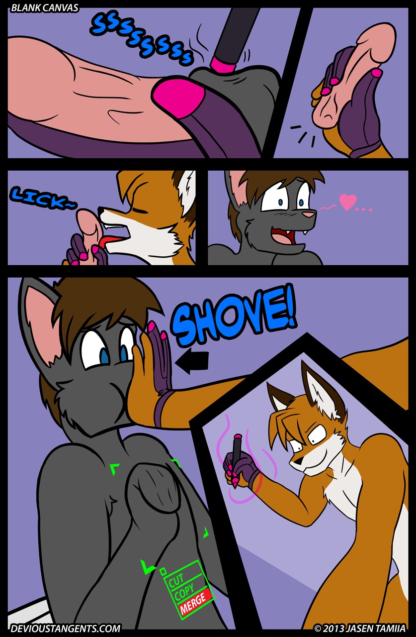 2013 adobe_photoshop_(artwork) animal_genitalia anthro artist_name autofellatio blue_eyes breaking_the_fourth_wall canid canine comic copyright_symbol detachable detachable_balls detachable_genitalia detachable_penis devious_tangents digital_media_(artwork) digital_transformation directional_arrow domestic_cat drawing_pen drawn_over duo e621 english_text eraser felid feline felis fox genitals glans glove_(artist) heart_symbol hi_res humanoid_genitalia humanoid_penis jasentamiia licking male male/male male_penetrated male_penetrating male_penetrating_male mammal masturbation mephis merging multiple_scenes neybulot non-euclidean_sex oral oral_masturbation oral_penetration pencil_(object) penetration penile penile_masturbation penis penis_lick portal portal_ring portal_sex sex sheath sound_effects symbol text thinking_with_portals tongue tongue_out transformation transformation_through_sex url