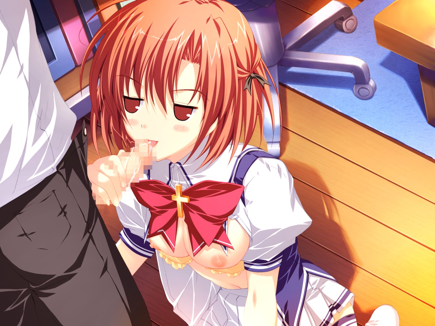 censored fellatio female hagiwara_tomoe lyrical_lyric mikeou oral rule34 tagme