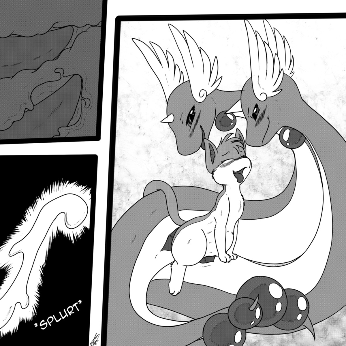1:1 abdominal_bulge anal anal_penetration blush bodily_fluids comic cum cum_in_ass cum_in_vagina cum_inside deep_penetration dominant double_penetration dragonair e621 erection eyes_closed fakemon feathered_wings feathers female feral generation_1_pokemon generation_2_pokemon genital_fluids genitals greyscale group group_sex happy head_wings hi_res horn hybrid interspecies jem_(hornedproxy) larger_dom larger_male legendary_pokemon male male/female male_penetrating mew_(pokemon) monochrome nintendo nude open_mouth orgasm penetration penis pokemon pokemon_(species) quilava serpentine sex shikaro size_difference smaller_female smile tapering_penis threesome tongue tongue_out trio unusual_wing_placement vaginal vaginal_penetration wings