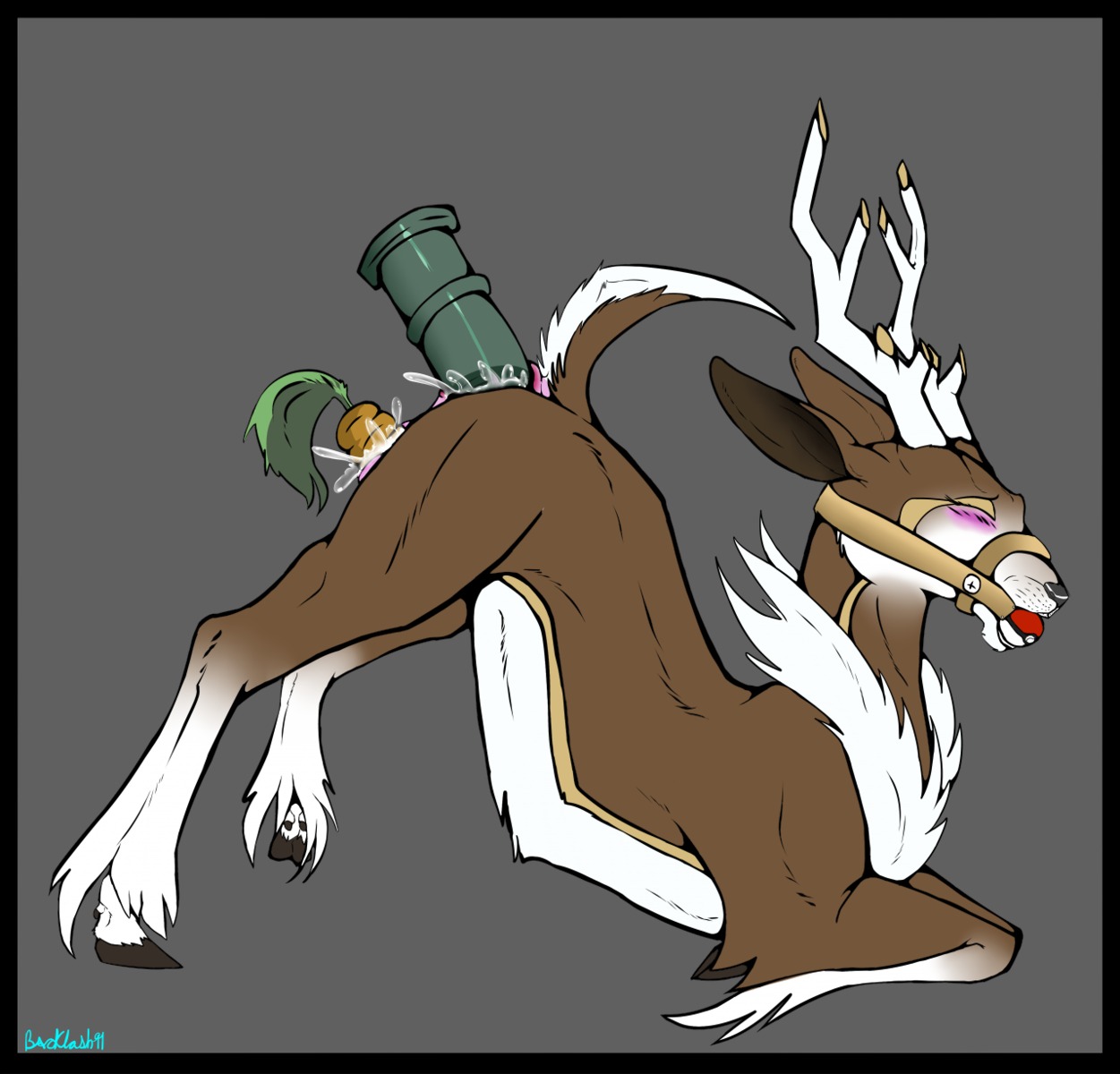 2013 anal anal_masturbation anal_penetration animal_dildo animal_sex_toy anus ass_up backlash91 ball_gag barefoot blush bodily_fluids brown_body brown_fur carrot conditional_dnp cum cum_in_ass cum_inside deer digital_media_(artwork) dildo double_penetration e621 equine_dildo eyes_closed feet female feral food fur gag gagged generation_5_pokemon genital_fluids genitals glistening grey_background hi_res hooves large_penetration lying mammal masturbation nintendo nude on_front penetration plant pokeball pokeball_gag pokemon pokemon_(species) sawsbuck sex_toy shadow simple_background solo standard_pokeball toying_self vaginal vaginal_fluids vaginal_masturbation vegetable vulva white_body white_fur winter_sawsbuck