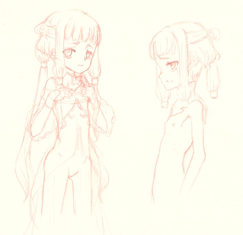1girls code_geass female female_only monochrome rule34 sketch solo tagme tianzi