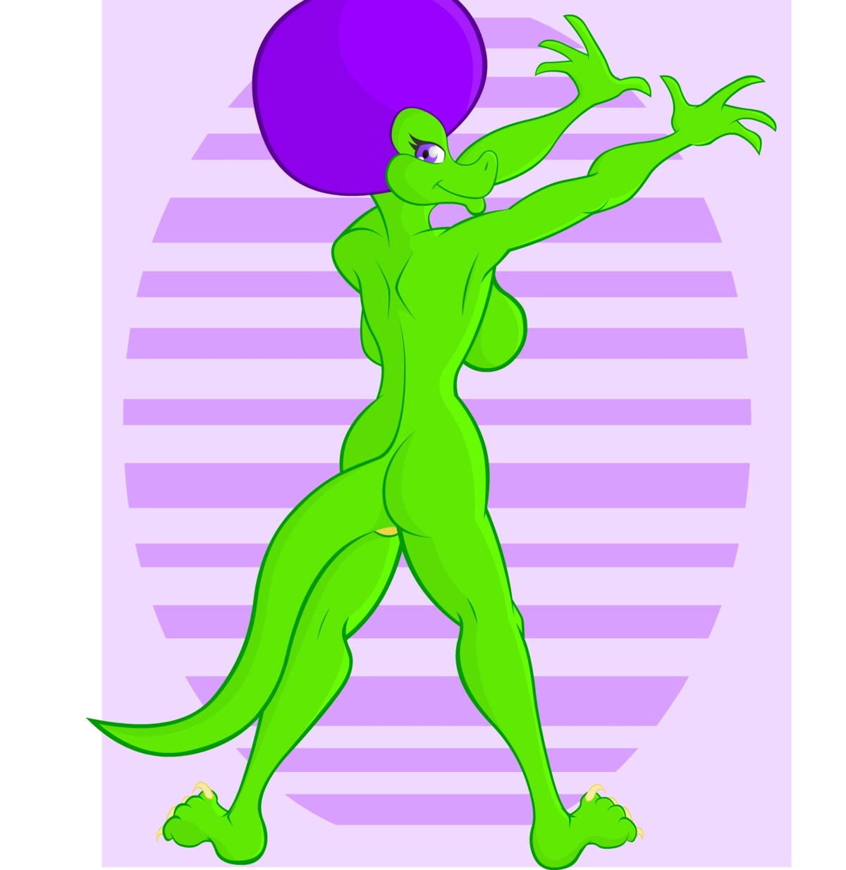 color donkey_kong_(series) female female_only kalypso kraken1988 kremling nintendo rule34 solo