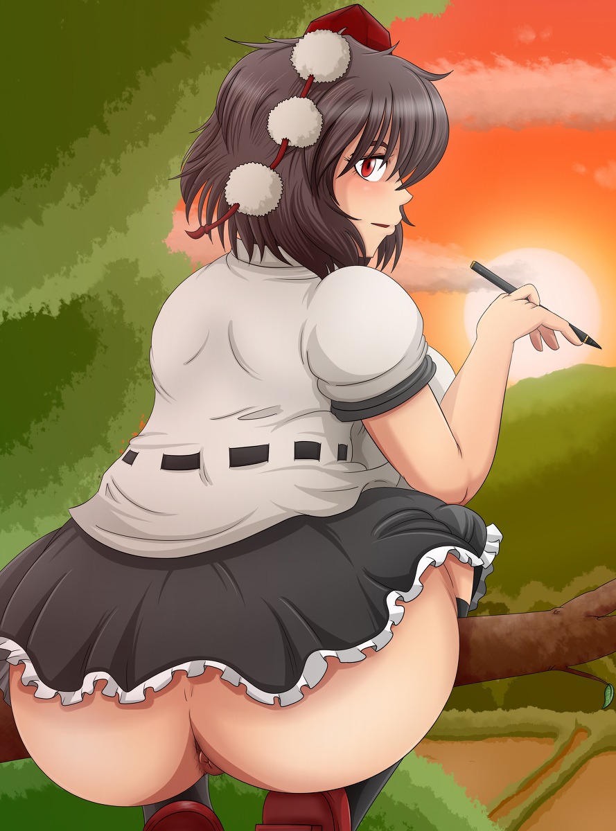 female rule34 shameimaru_aya tagme touhou