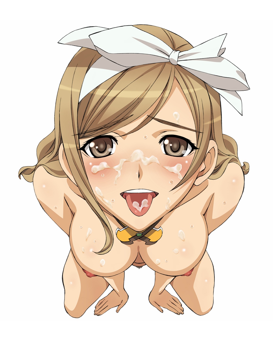 breasts cum female medium_breasts pubic_hair rule34 shining_(series) shining_wind tagme touka_kureha
