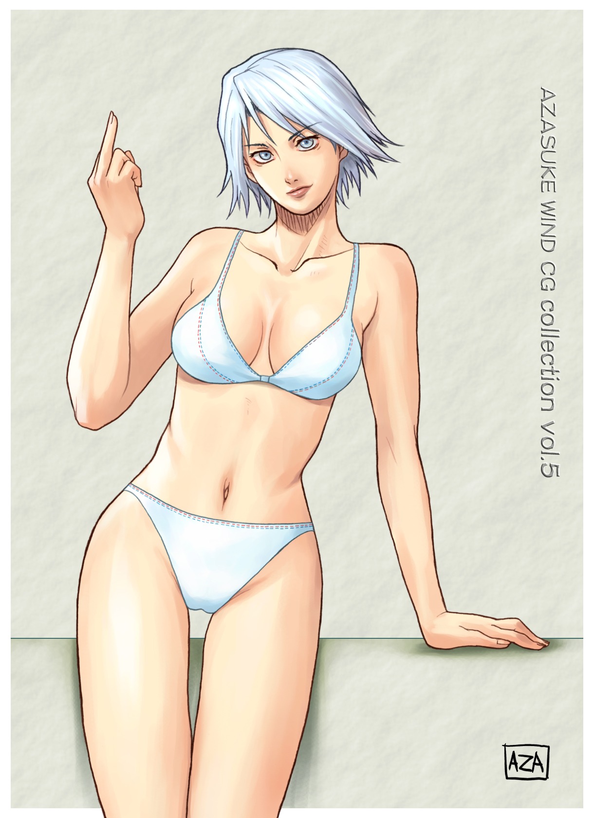 azasuke bikini christie_(doa) dead_or_alive female highres middle_finger rule34 swimsuit tecmo