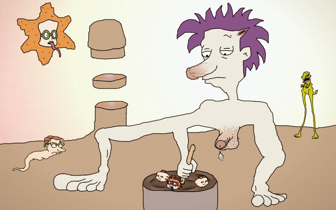 1000_hours_in_ms_paint 16:10 ambiguous_gender armless chuckie_finster clitoris creepy dessert didi_pickles drew_pickles e621 female food genitals grandfathered_content group halfcut human human_focus humanoid_genitalia humanoid_penis kaiju legless lil_deville limbless male mammal nickelodeon nightmare_fuel not_furry penis phil_deville pudding reptar reptile rugrats scalie stu_pickles surrealism unknown_artist what where_is_your_god_now why widescreen