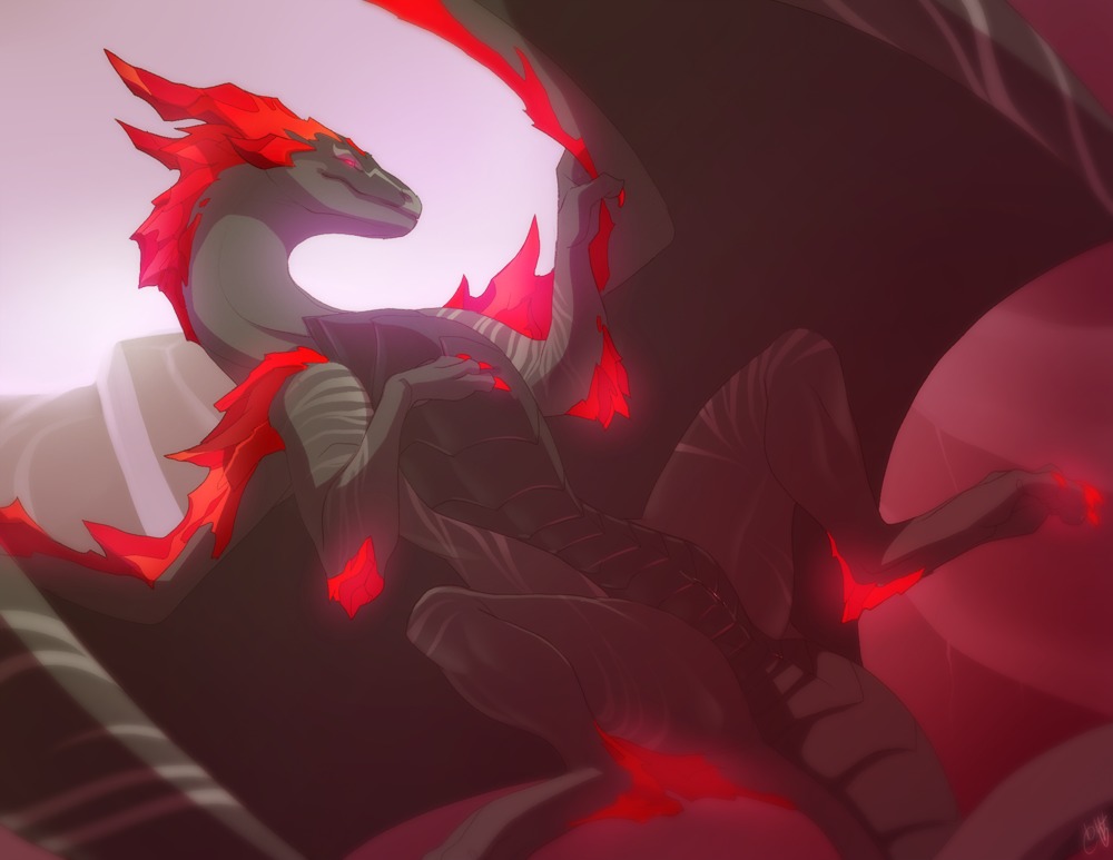2014 anus claws dragon e621 feet female feral genitals hindpaw horn lying membrane_(anatomy) membranous_wings mythological_creature mythological_scalie mythology narte'ah_jinquarte on_back patto paws presenting presenting_vulva red_eyes scalie solo spread_legs spreading tail vulva wings
