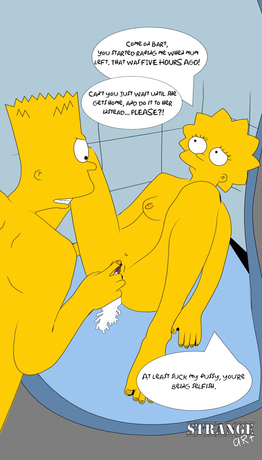 bart_simpson brother_and_sister cum female human incest lisa_simpson male rape rule34 straight strangeart tagme the_simpsons yellow_body