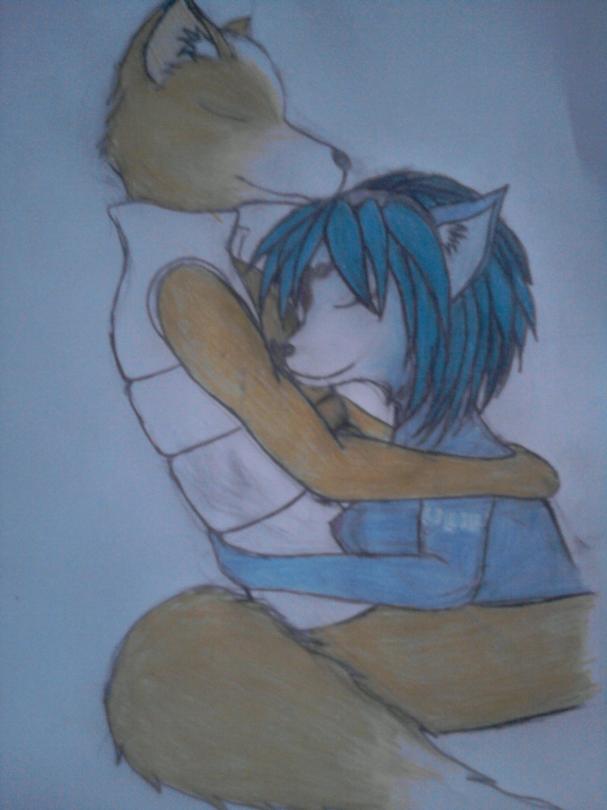 anthro bindi blue_fur blue_hair bottomless breasts closed_eyes closed_mouth clothes color female fox fox_mccloud fur furry furry_breasts furry_ears furry_tail hair jewelry krystal male nude open_clothes pointy_ears rule34 short_hair side_view star_fox straight tail white_fur
