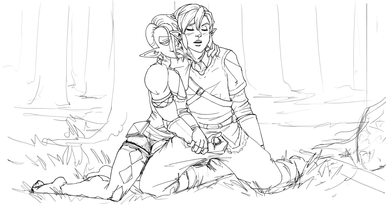 ghirahim jeredulevenin link male multiple_males rule34 skyward_sword the_legend_of_zelda yaoi