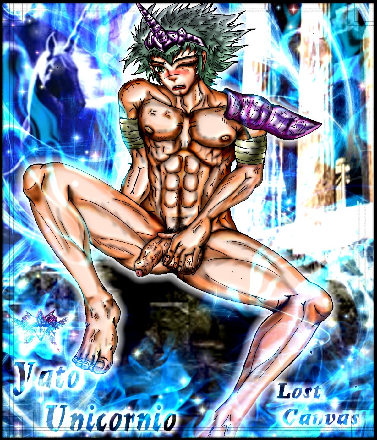 male male_only rule34 saint_seiya tagme unicorn_yato