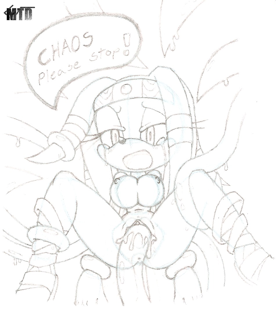 2d anthro chaos_(sonic) echidna female mobian mobian_(species) mobian_echidna monochrome rule34 sega sonic_(series) sonic_adventure sonic_the_hedgehog_(series) tagme tikal_the_echidna