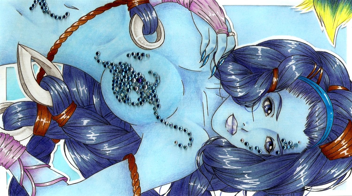 1girls 2d aeon_(final_fantasy) breasts female female_only final_fantasy final_fantasy_x rule34 shiva_(final_fantasy) solo solo_female tagme