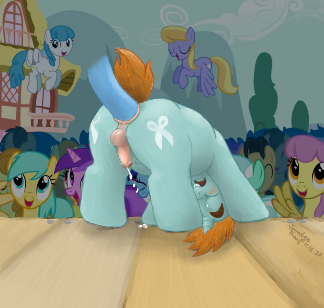 anal anal_fisting anal_penetration anus balls bodily_fluids circumcised crowd cutie_mark digital_media_(artwork) disembodied_hoof e621 earth_pony equid equine erection eyelashes eyes_closed feathered_wings feathers feet female feral fisting friendship_is_magic genitals group hasbro hooves horn horse humanoid_genitalia humanoid_genitalia_on_feral humanoid_penis humanoid_penis_on_feral humiliation intraspecies male male/male mammal my_little_pony mythological_creature mythological_equine mythology open_mouth open_smile outside pegasus penetration penile penile_penetration penis penis_in_ass pink_anus pink_balls pink_penis pony prostate_stimulation public public_humiliation public_sex quadruped sex sex_show shota smile smudge_proof snips_(mlp) solo_focus stage tail tears trixie_(mlp) unicorn wings young young_feral