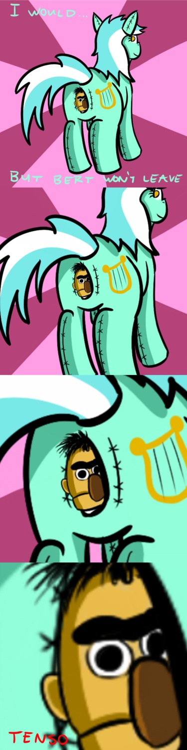 absurd_res bert_(sesame_street) cutie_mark doll duo e621 english_text equid equine female feral friendship_is_magic genitals hair hasbro hi_res horse humor long_image lyra_heartstrings_(mlp) lyra_plushie male mammal meme my_little_pony pbs plushie pony quadruped sesame_street soon_(meme) tail tall_image tenso text unknown_artist vulva what
