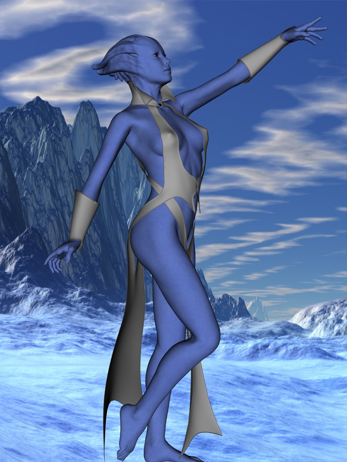 3d asari blue_skin female mass_effect mememo rule34
