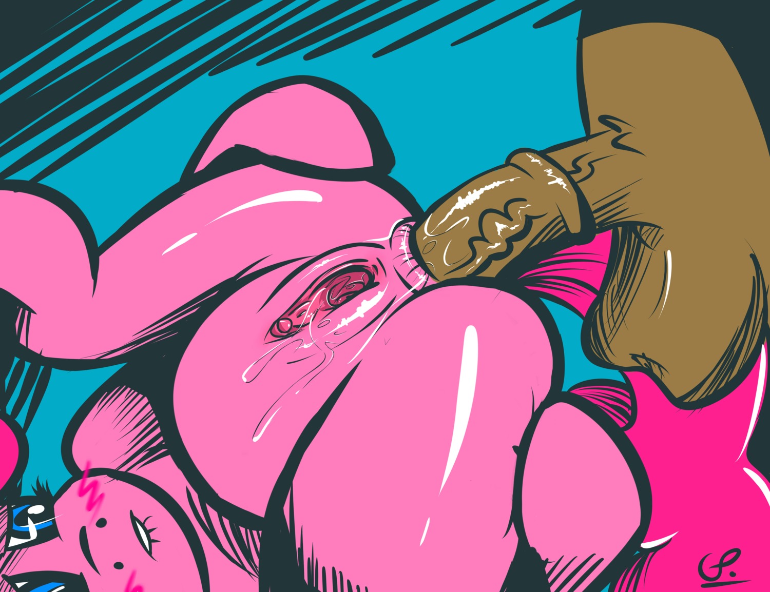 2013 absurd_res anal anal_penetration blush bodily_fluids clitoris duo e621 earth_pony equid equine erection female female_penetrated feral friendship_is_magic fur genital_fluids genitals globalpredatorx hair hasbro hi_res horse looking_through looking_through_legs male male/female male_penetrating male_penetrating_female mammal my_little_pony nude penetration penis pink_body pink_fur pink_hair pinkie_pie_(mlp) pony sex signature spread_legs spreading upside_down vaginal_fluids vein veiny_penis vulva