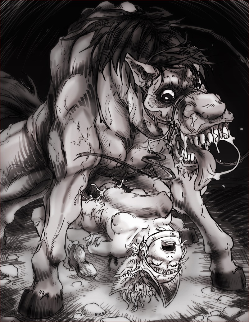 1girls abdominal_bulge animal areolae berserk bestiality big_breasts big_penis blush bondage bouncing_breasts breasts breeding bulged_to_the_breasts creepy_face crying cum defloration dominant_feral equine equine_penis farnese female female_on_feral female_virgin feral feral_on_female feral_on_human forced_bestiality horse horse_penis horsecock huge_insertion human_on_feral insertion interspecies_sex male missionary monster nipples painful penis penis_between_breasts penis_shaped_bulge rape rape_horse rough_sex rule34 screaming sex snot sparrow_(artist) stomach_bulge tears teenage_female teenager topless_female ugly_horse virgin zoophilia