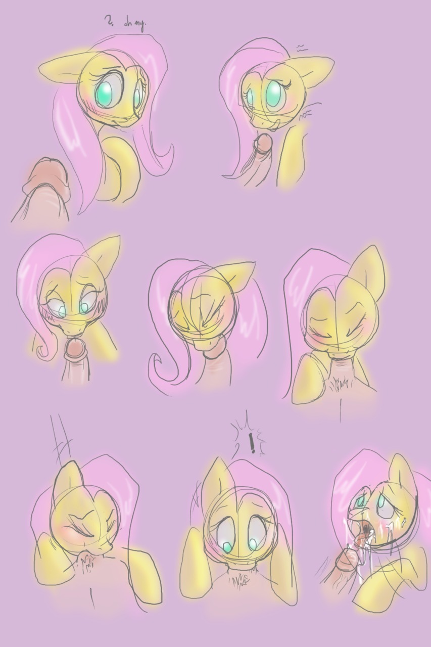 equine female feral fluttershy_(mlp) friendship_is_magic horse male my_little_pony pink_hair pony rule34 smooth_skin tagme