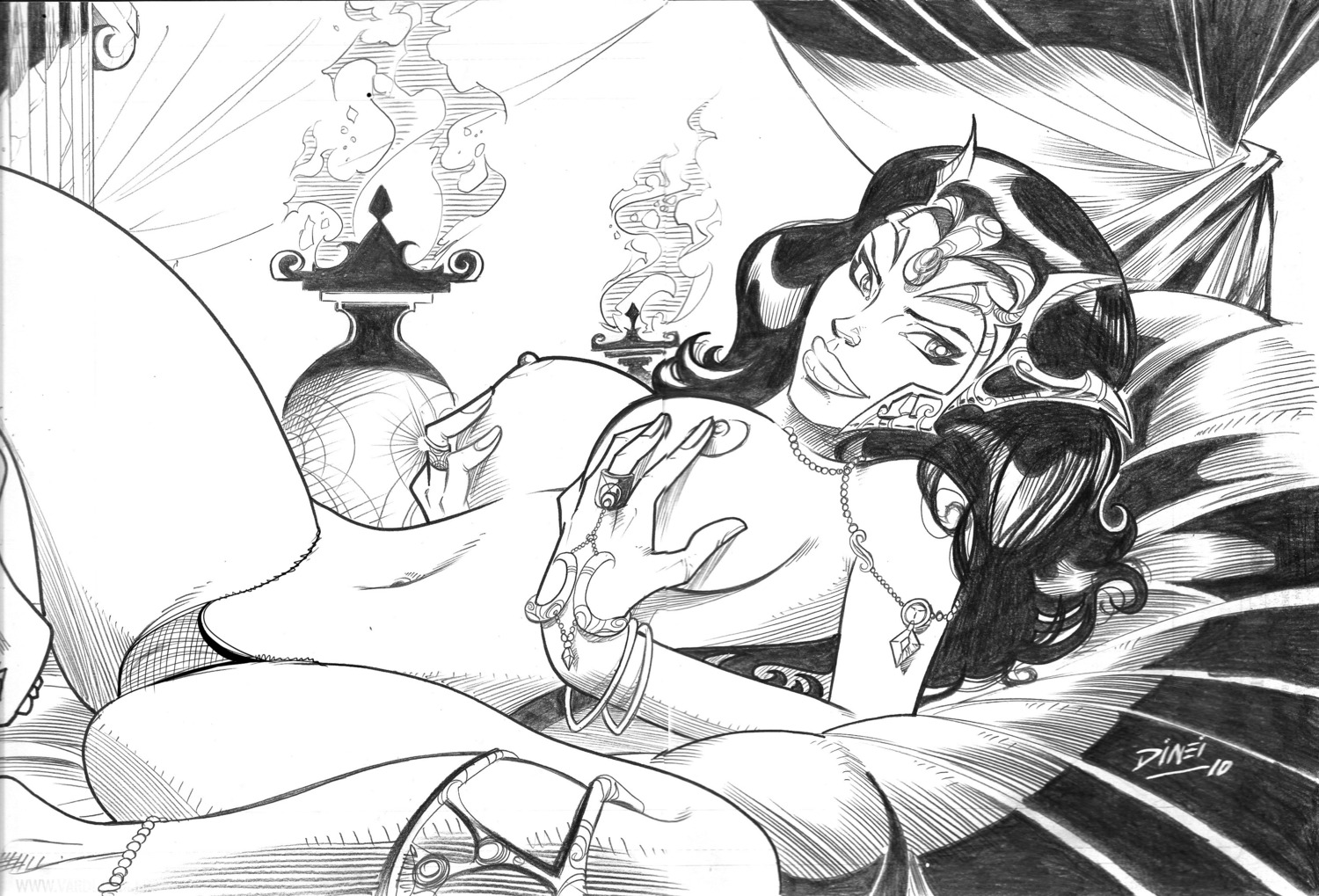 a_princess_of_mars barsoom black_and_white dejah_thoris dinei female rule34 signature tagme text